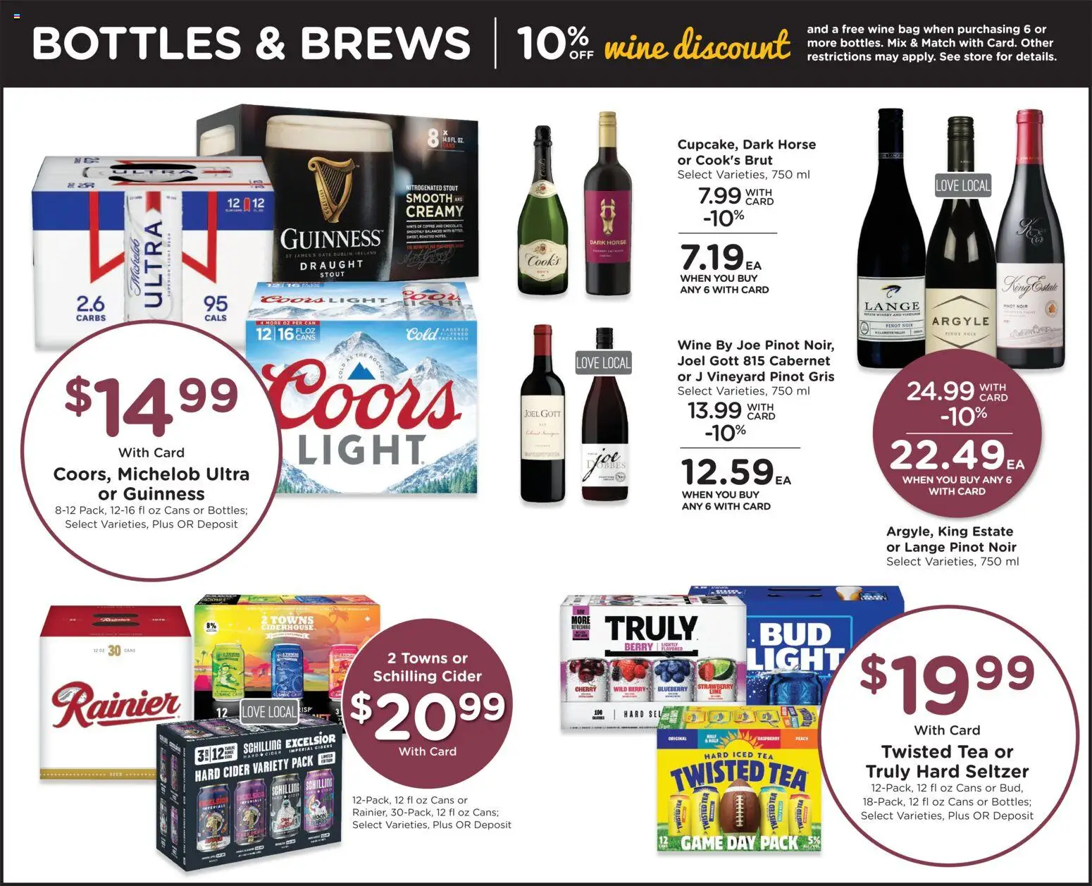 QFC Weekly Ad - OR - valid from 28.11.2025 | Page: 7 | Products: Cider, Coffee, Wine, Bag