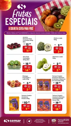 Semar Supermercado - Ofertas Frutas Especiais - Pré-Visualização do folheto da loja Semar Supermercado, válido de 07.08.2025