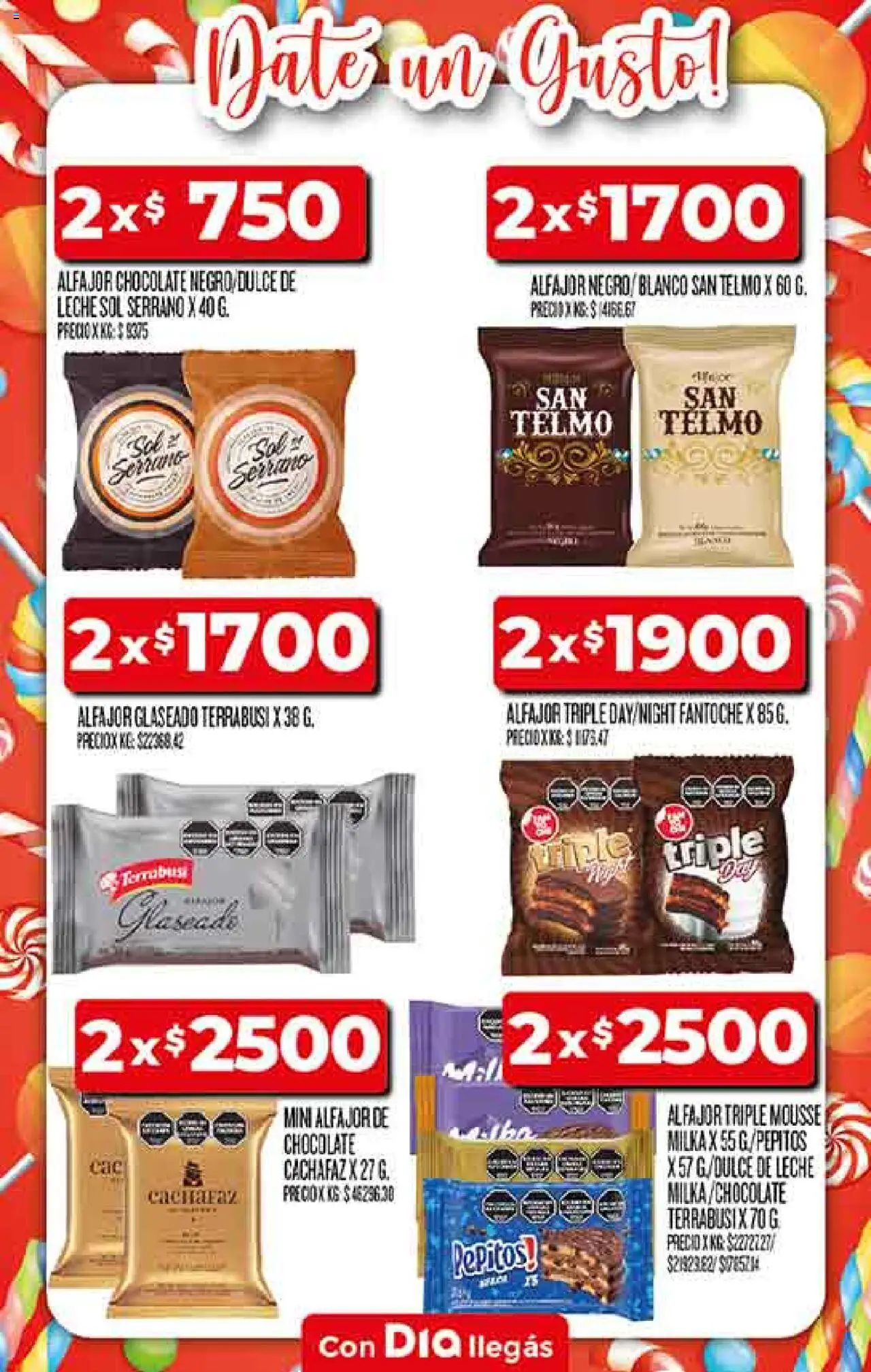 Supermercado DIA Ofertas - Salta y Jujuy │ válido desde el 06.08.2025 | Página: 38 | Productos: Mousse, Leche, Chocolate, Alfajor