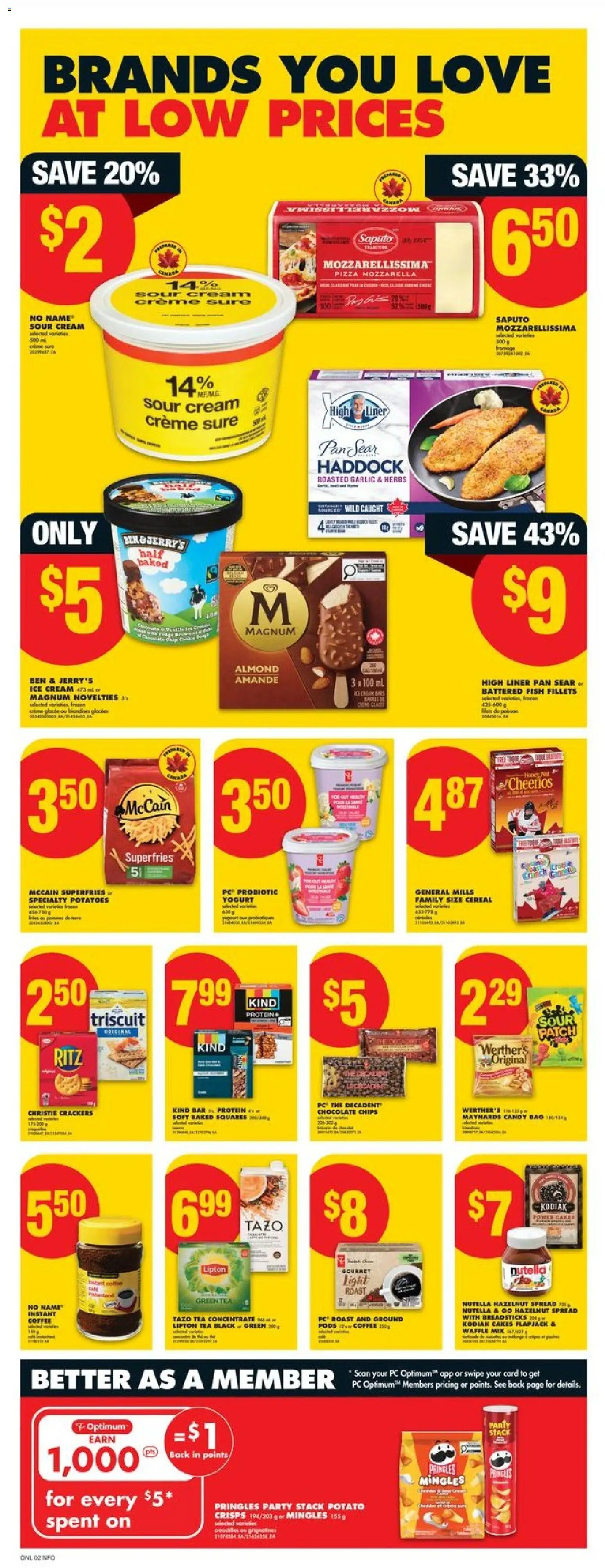 No Frills flyer valid from 22.01.2026 | Page: 9 | Products: Tea, Sour cream, Bag, Chocolate