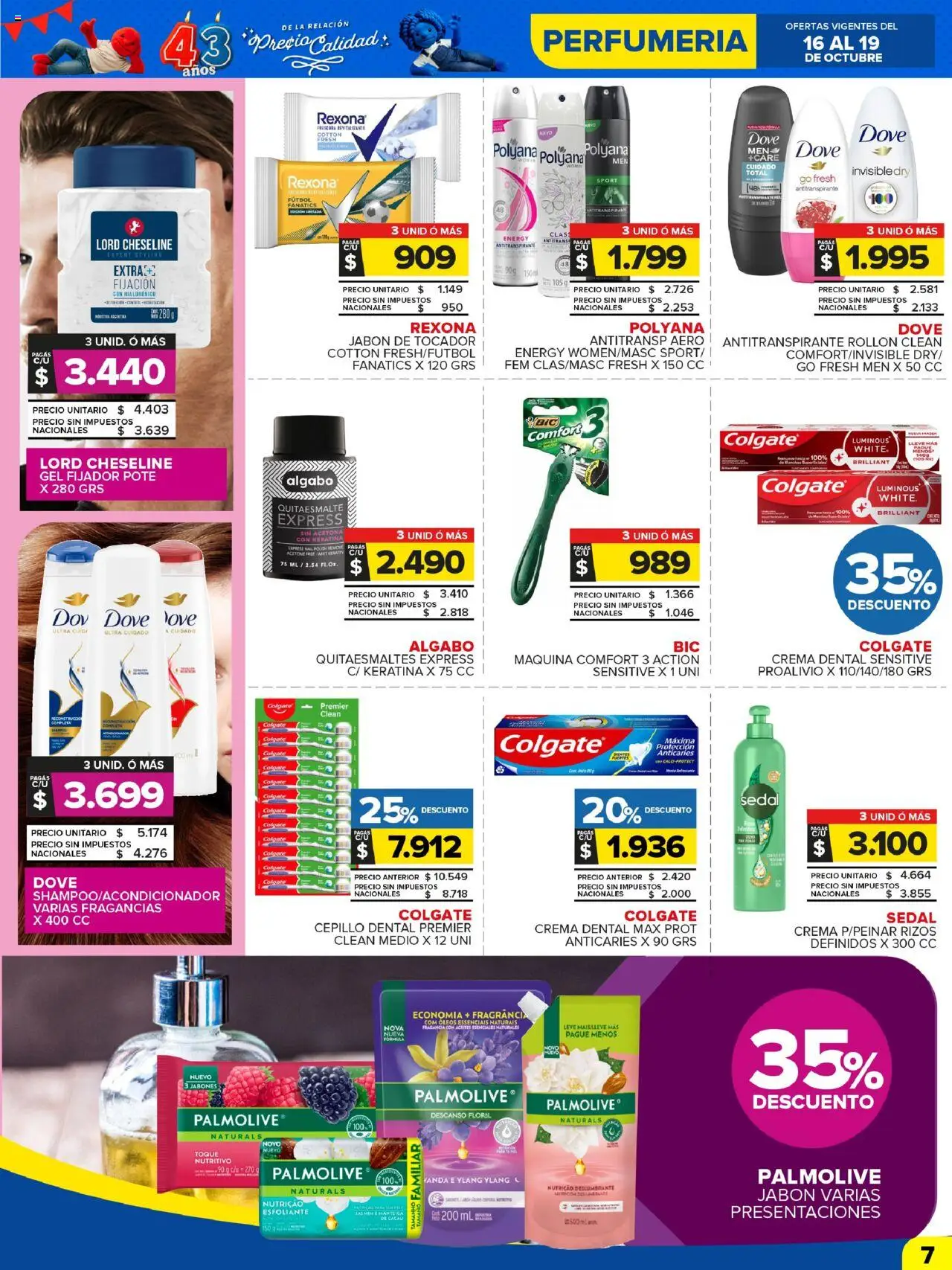 Carrefour Maxi catálogo - San Luis │ válido desde el 16.10.2025 | Página: 7 | Productos: Cepillo, Fijador, Jabón, Antitranspirante