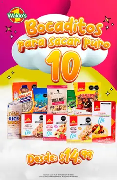 Nuevas ofertas de Waldo's válidas en toda la República Mexicana desde el 15.08.2025. ¡Encuentra las mejores ofertas en Waldo's - Catálogo Regresa a Clases con Estilo! | Página: 2 | Productos: Almendras, Semillas, Arándanos, Cereales