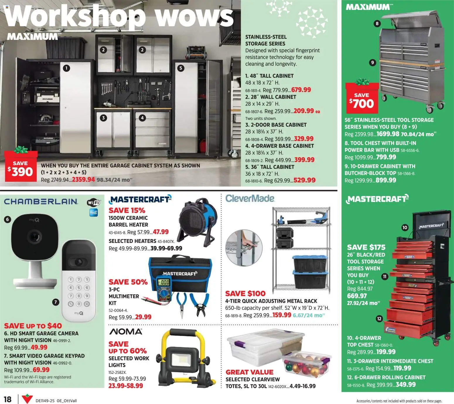 Canadian Tire flyer valid from 27.11.2025 | Page: 18 | Products: Video, Camera, Cabinet