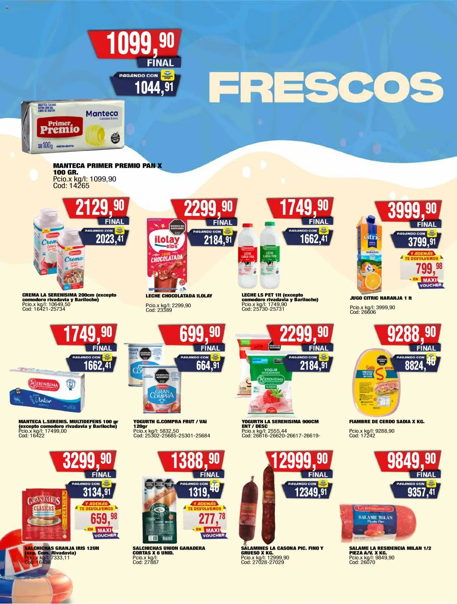 Maxiconsumo ofertas │ válido desde el 02.02.2026 | Página: 14 | Productos: Leche, Cerdo, Té, Crema