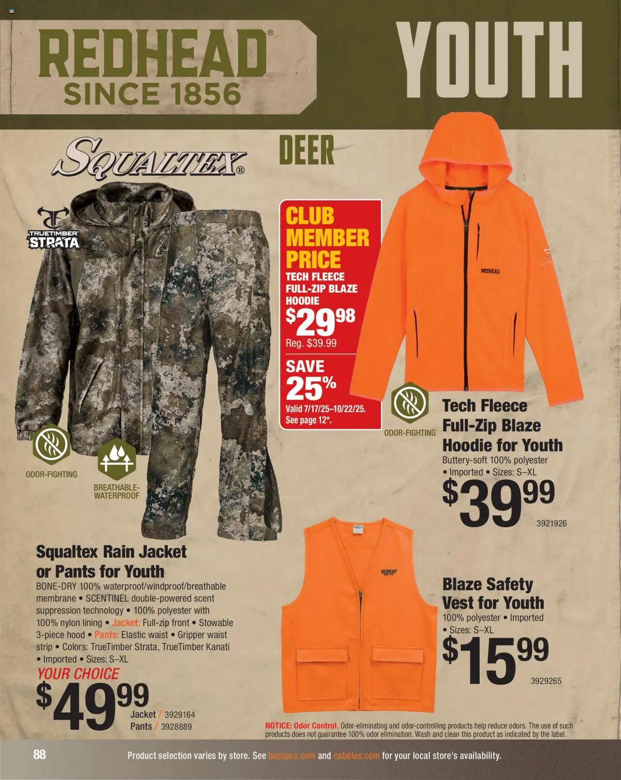Cabela's Hunting Master 25 - valid from 11.08.2025 | Page: 88 | Products: Hoodie, Vest, Jacket, Pants