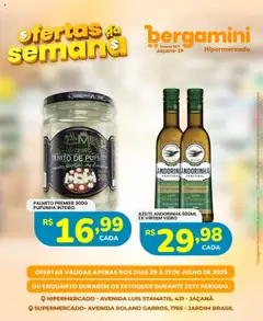 Supermercado Bergamini Folheto - válido de 29.07.2025 | Página: 6 | Produtos: Pupunha, Palmito, Azeite