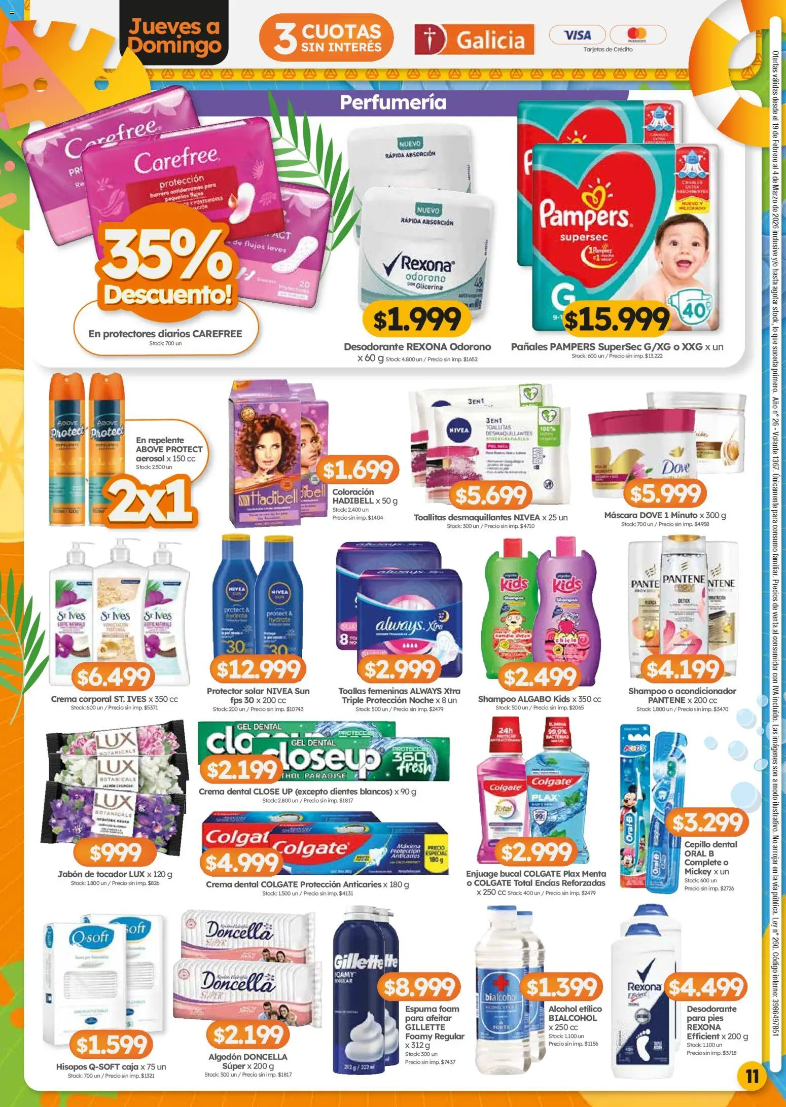 Cordiez ofertas │ válido desde el 19.02.2026 | Página: 11 | Productos: Repelente, Shampoo, Protector solar, Protectores diarios