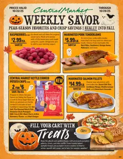 Preview of Central Market weekly ads valid from 22.10.2025