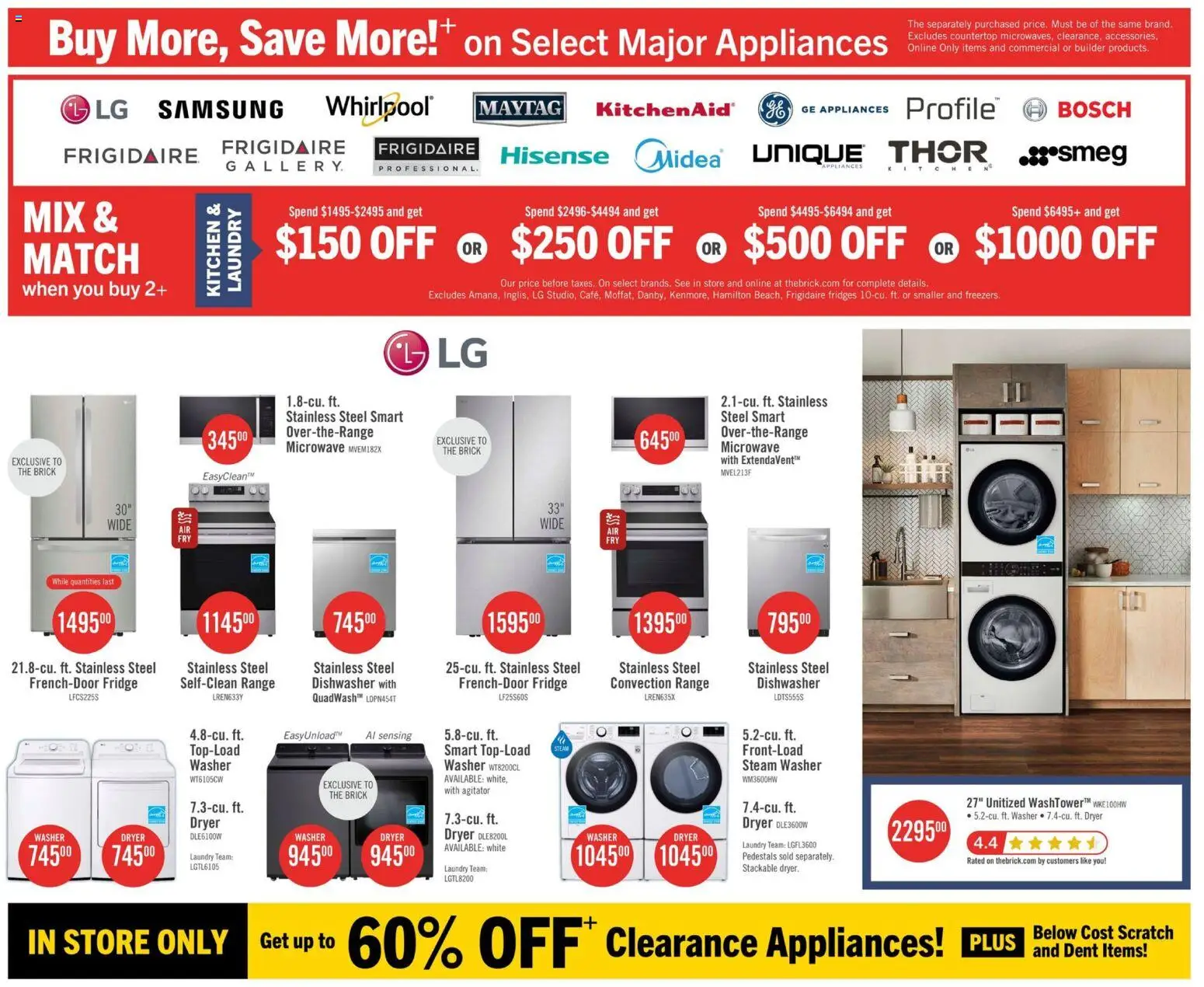 The Brick flyer valid from 29.01.2026 | Page: 17 | Products: Dryer, Dishwasher