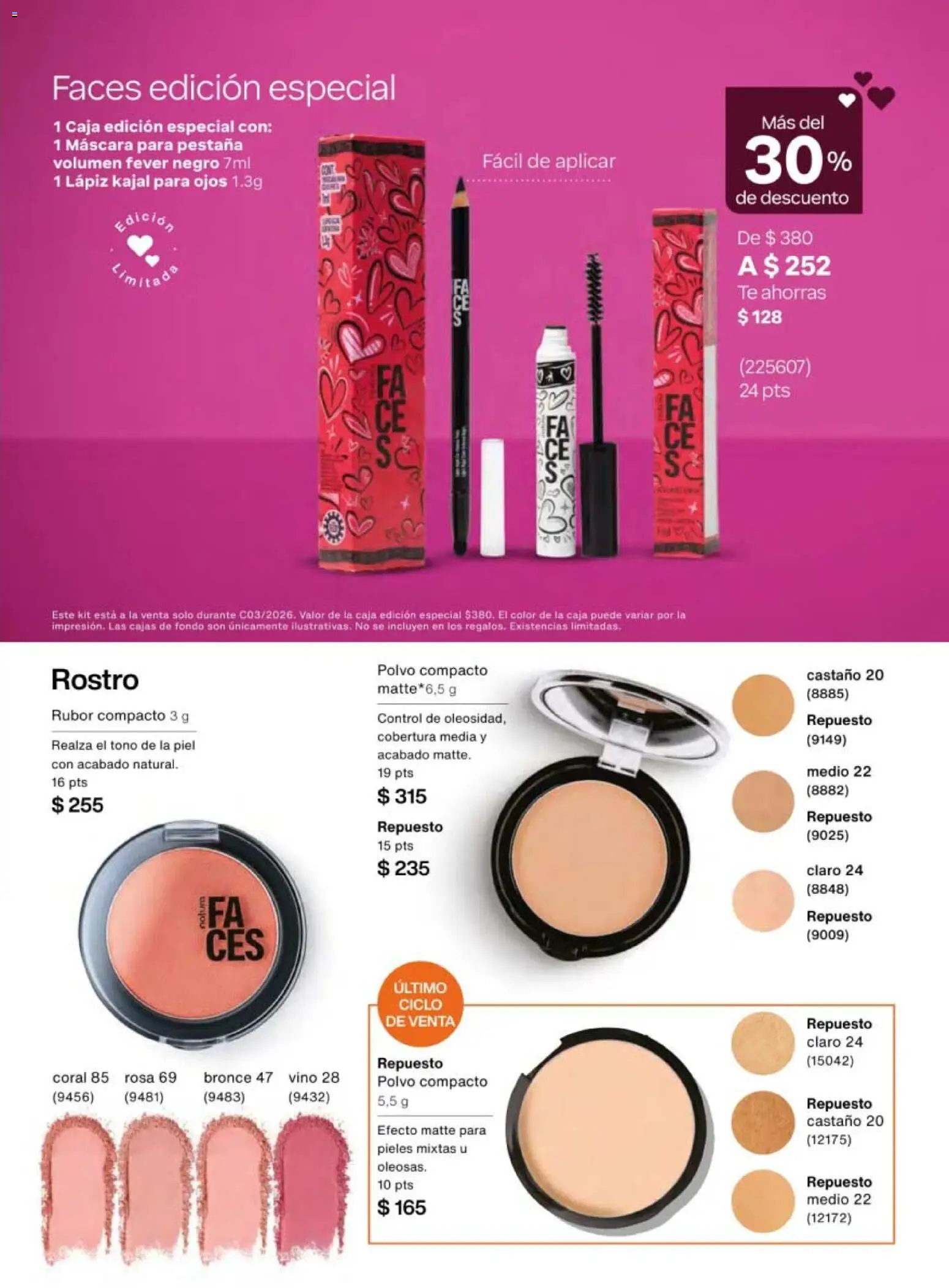 Nuevas ofertas de Natura válidas en toda la República Mexicana desde el 30.01.2026. ¡Encuentra las mejores ofertas en Natura campaña 3 2026! | Página: 91 | Productos: Polvo compacto, Té, Polvo, Rubor