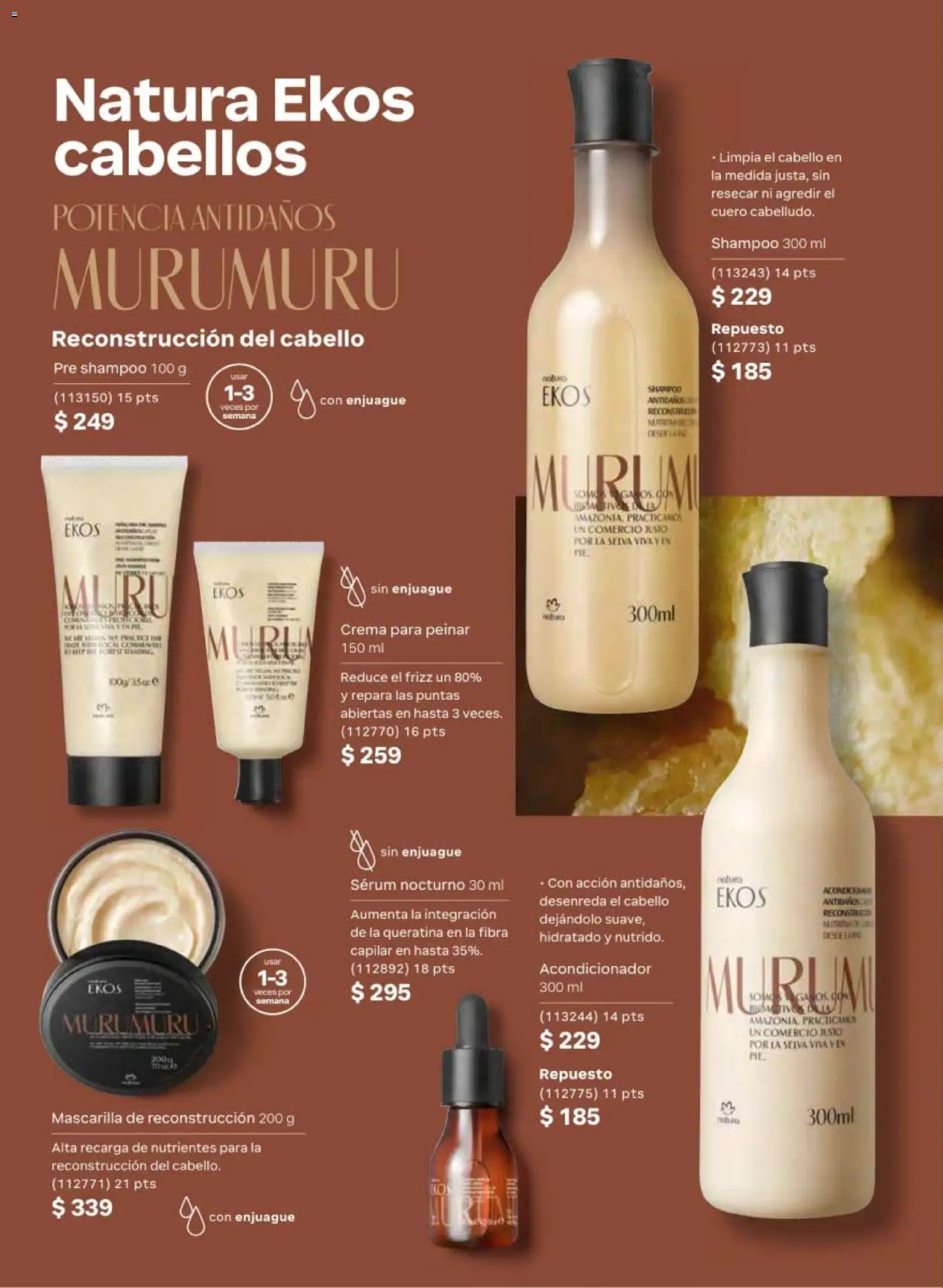 Nuevas ofertas de Natura válidas en toda la República Mexicana desde el 13.03.2026. ¡Encuentra las mejores ofertas en Natura campaña 5 2026! | Página: 144 | Productos: Serum, Crema, Mascarilla, Acondicionador