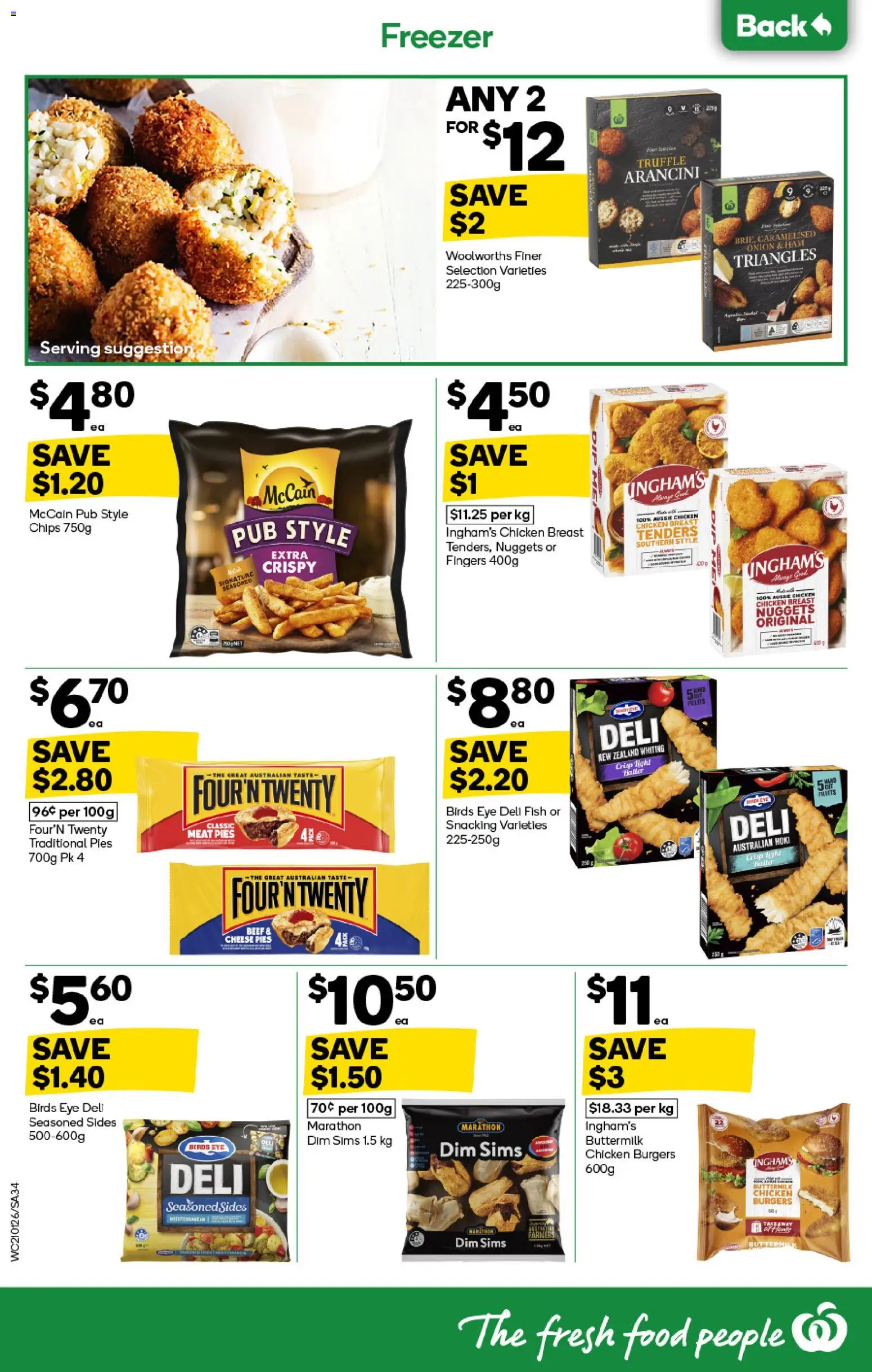 Woolworths catalogue - valid from 21.01.2026 | Page: 34 | Products: Light, Fish, Chips, Freezer