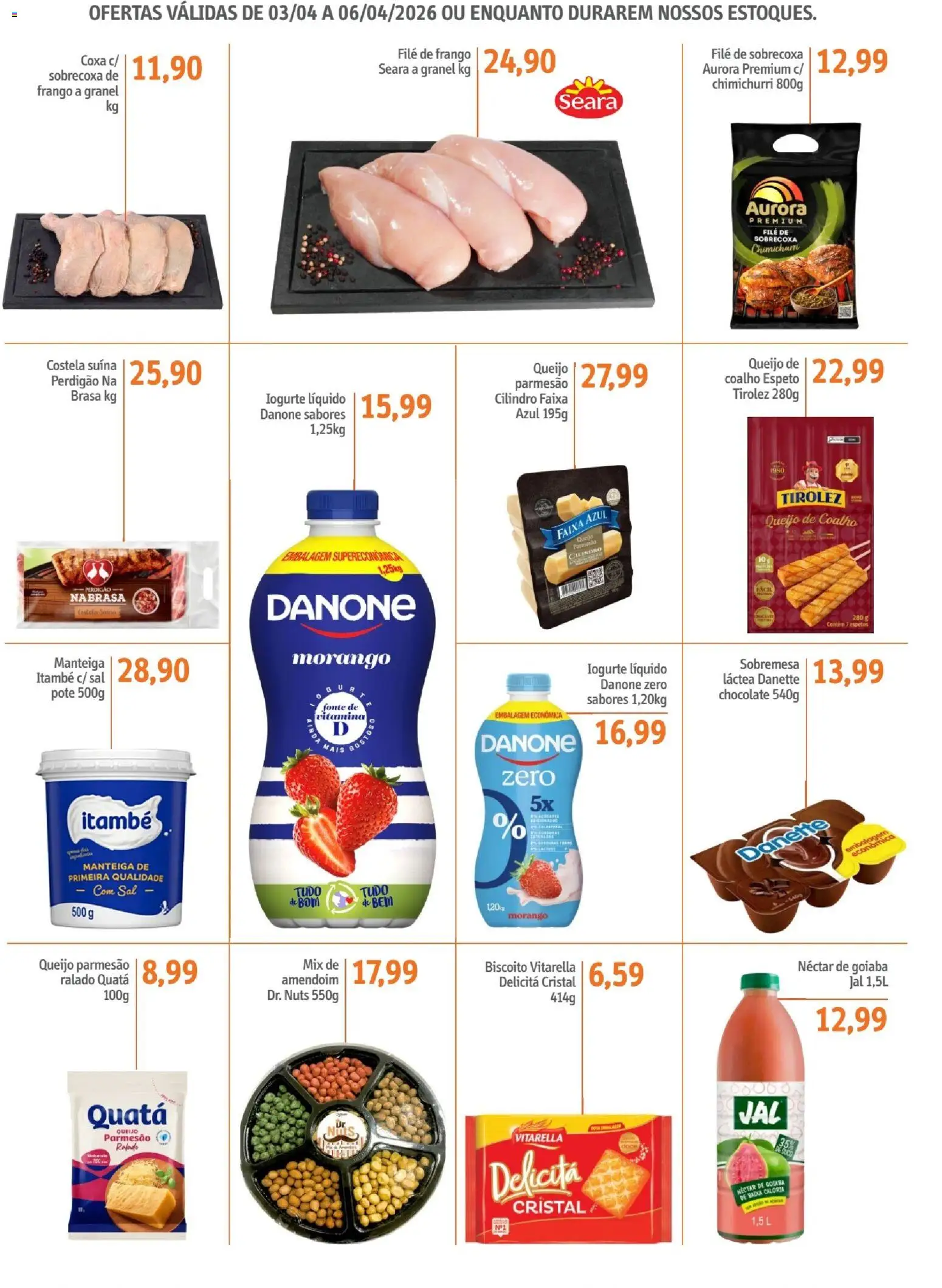 Sonda Folheto - válido de 03.04.2026 | Página: 2 | Produtos: Goiaba, Amendoim, Biscoito, Chocolate