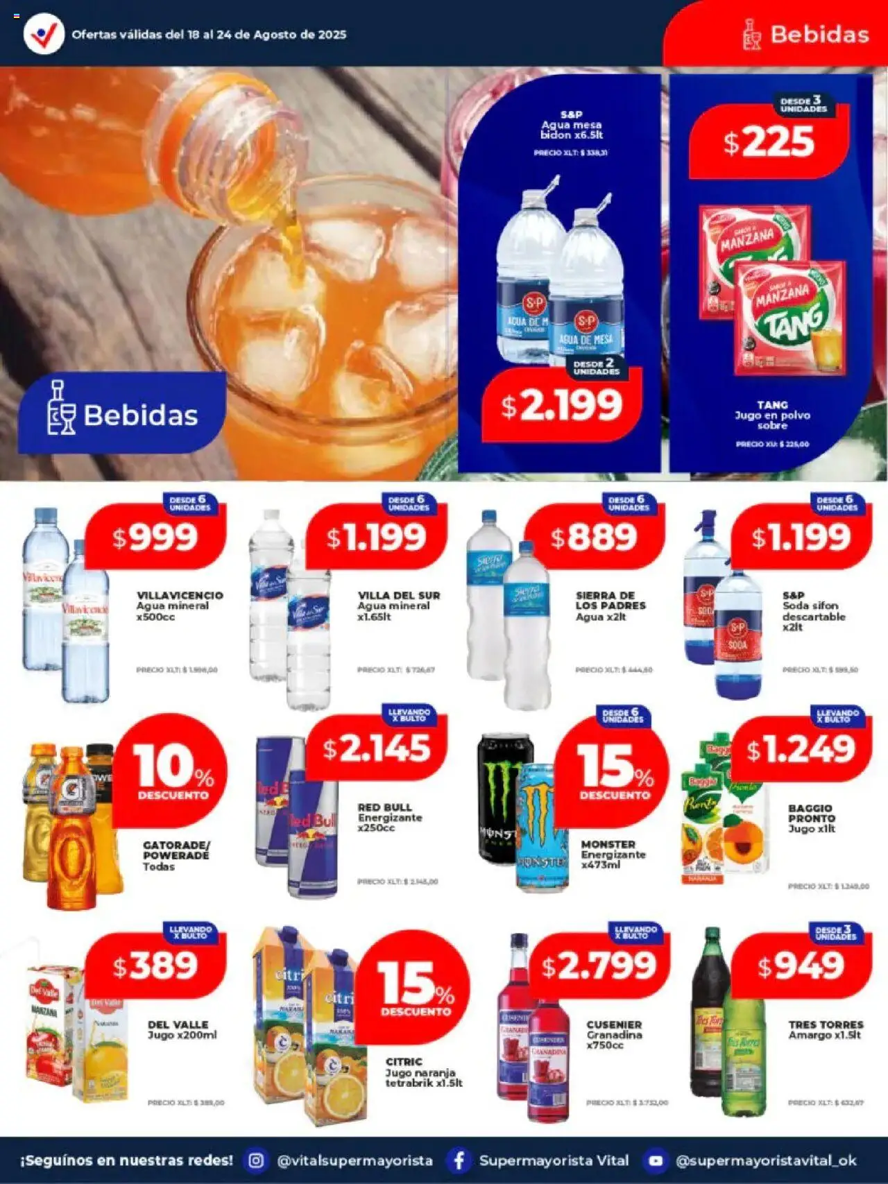 Vital - Ofertas - Abasto │ válido desde el 18.08.2025 | Página: 12 | Productos: Polvo, Soda, Manzana, Sierra