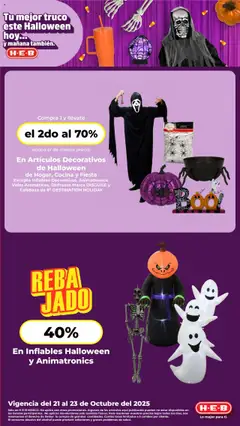 Vista previa de H-E-B folleto, nuevo folleto de la tienda, válido en México a partir del 21.10.2025