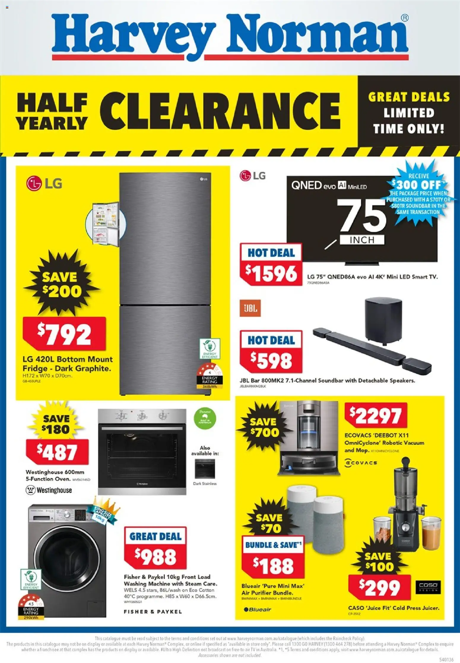 Harvey Norman catalogue - valid from 24.12.2025 | Page: 1 | Products: Accessories, Tv, Air purifier, Press