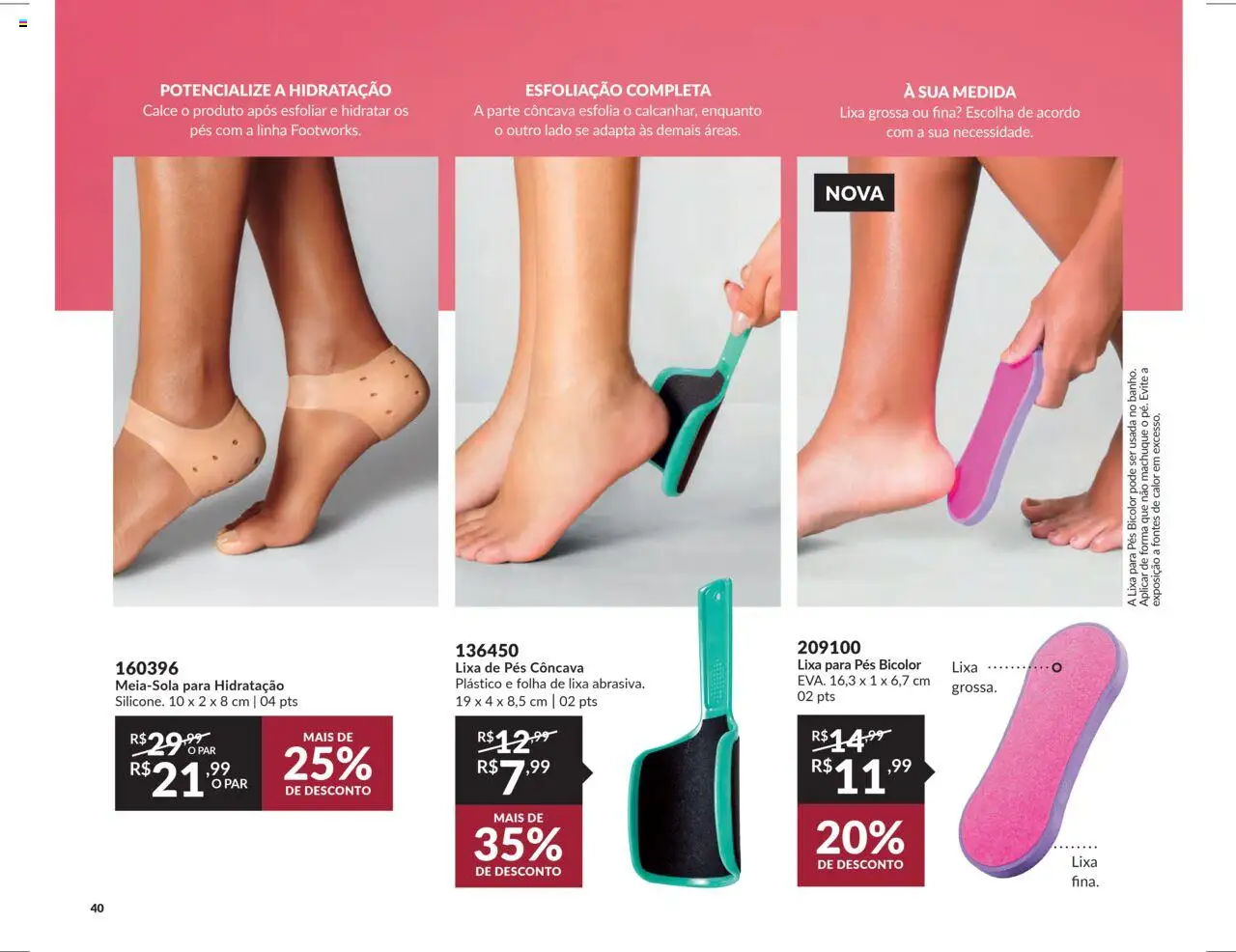 Avon Folheto - válido de 07.10.2025 | Página: 40 | Produtos: Lixa