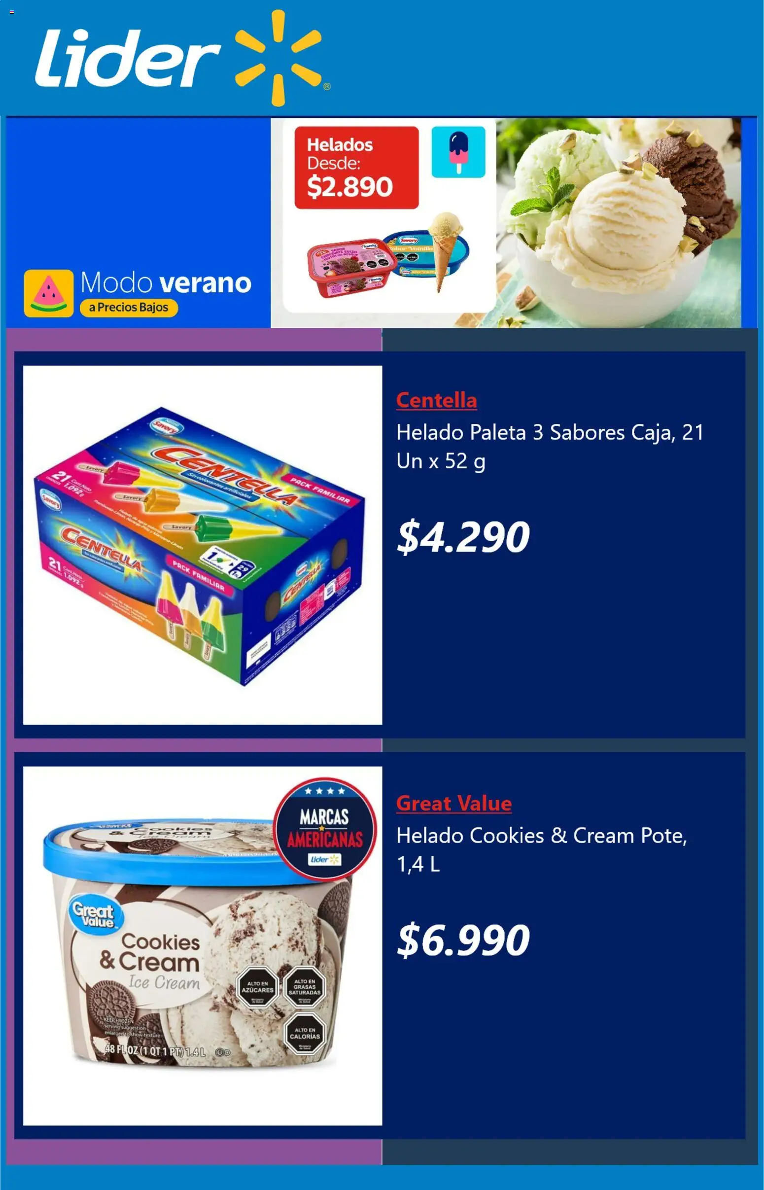 Lider ofertas  │ válido desde el 13.01.2026 | Página: 5 | Productos: Chocolate, Helado