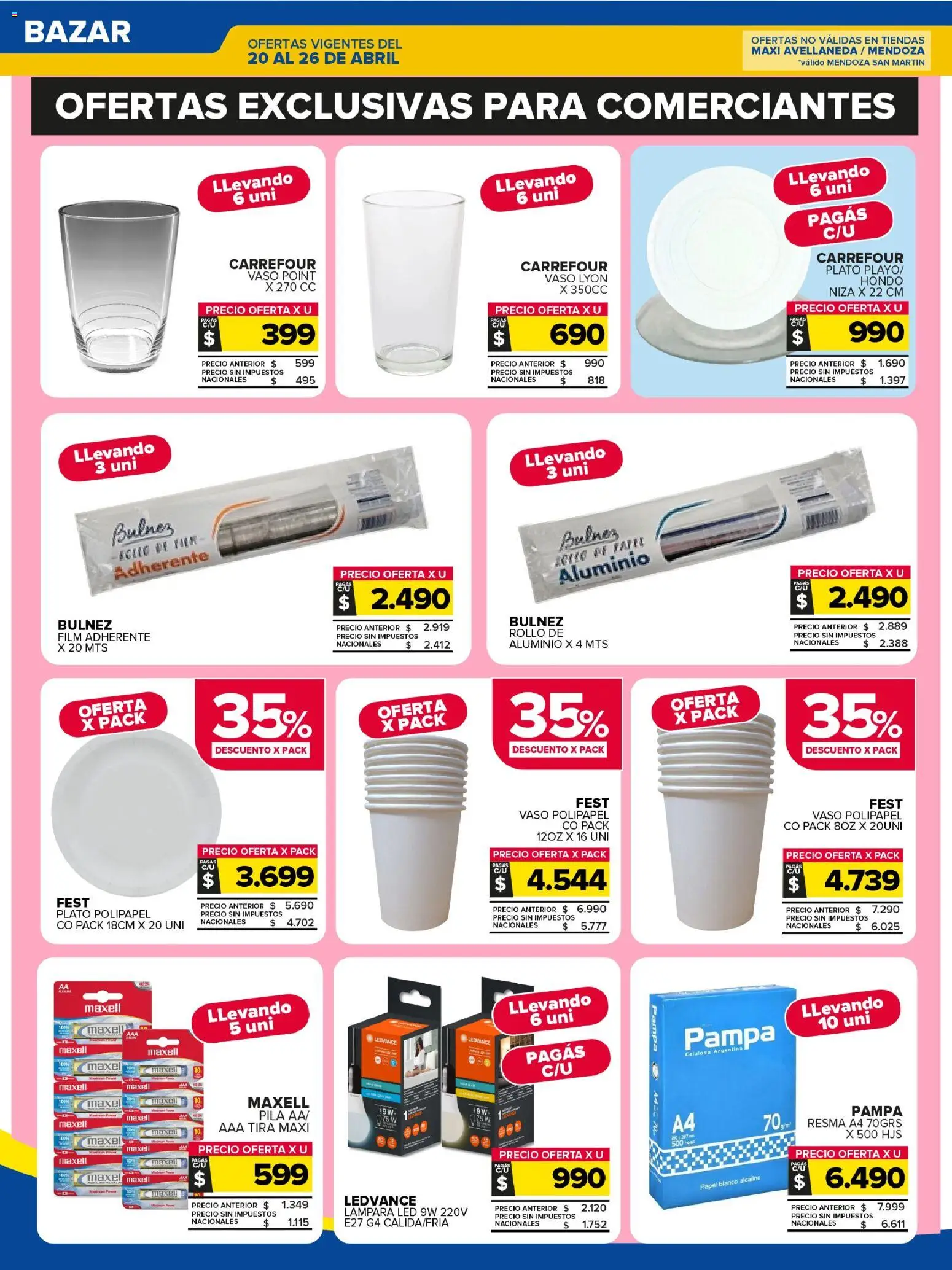 Carrefour Maxi catálogo │ válido desde el 20.04.2026 | Página: 25 | Productos: Pila, Lámpara