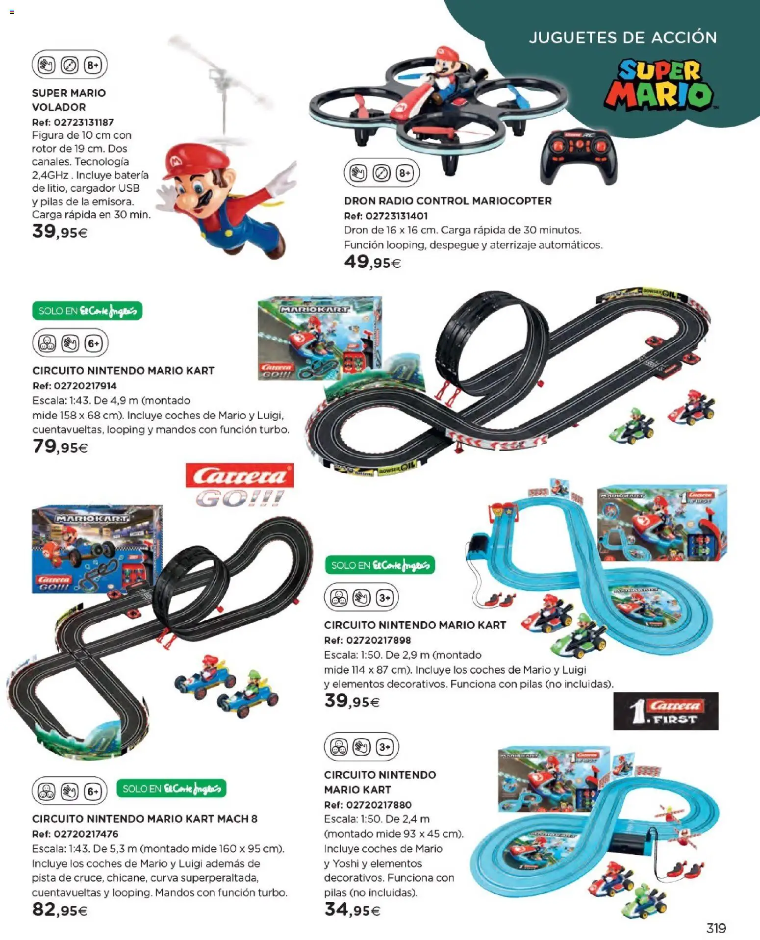 Nuevas ofertas de El Corte Inglés válidas en toda la República Mexicana desde el 27.10.2025. ¡Encuentra las mejores ofertas en El Corte Inglés catálogo Juguetes! | Página: 319 | Productos: Usb, Radio, Cargador, Pilas