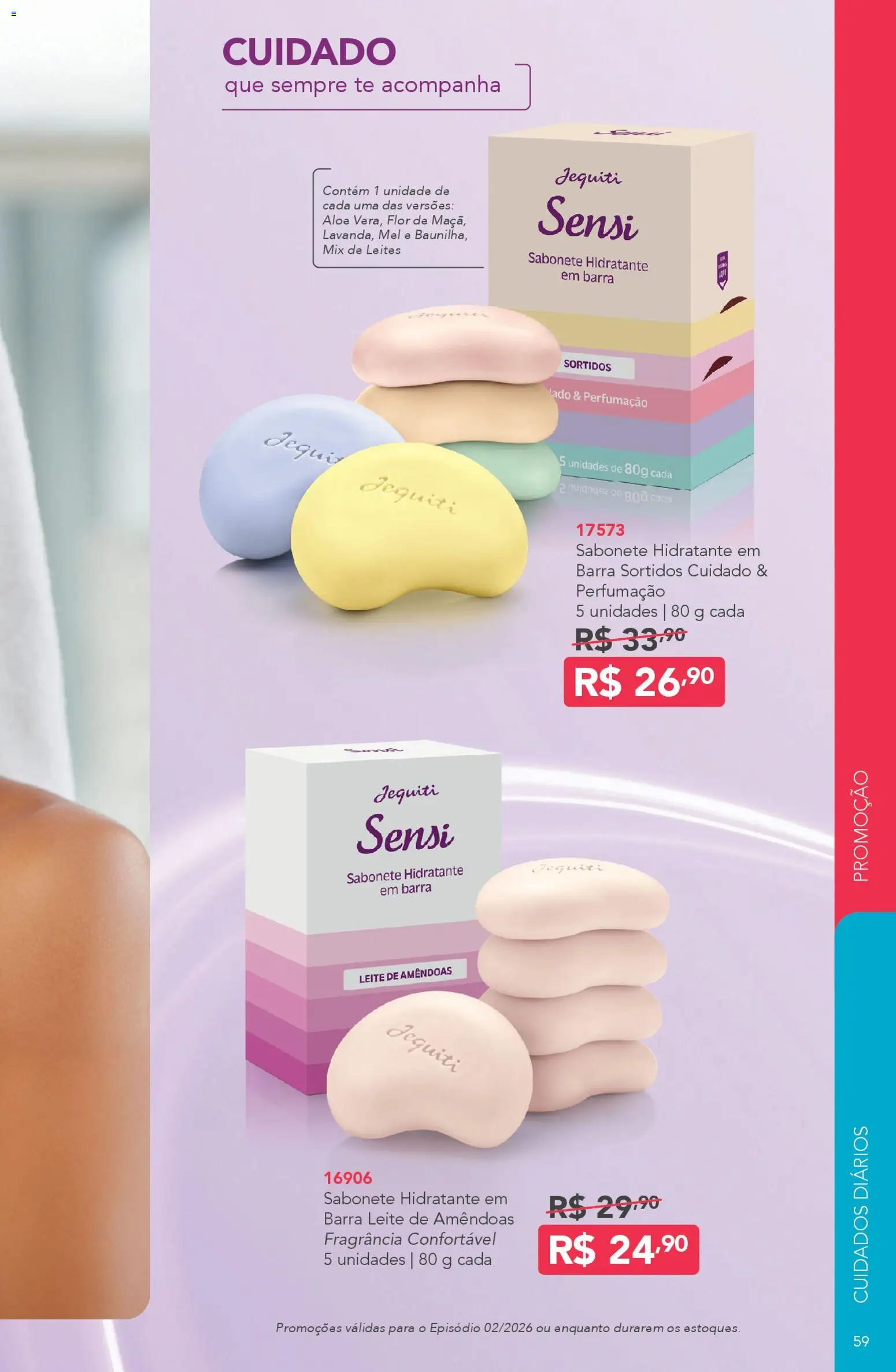 Jequiti Folheto - válido de 30.01.2026 | Página: 59 | Produtos: Fragrância, Leite, Mel, Sabonete