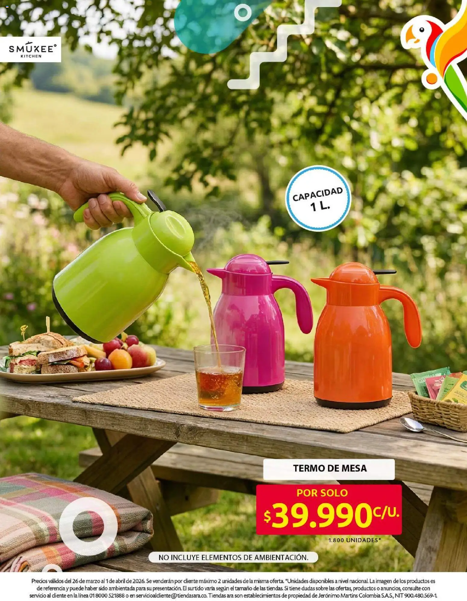 Ara revista - valida desde el 26.03.2026 | Página: 14 | Productos: Sobre, Mesa, Termo