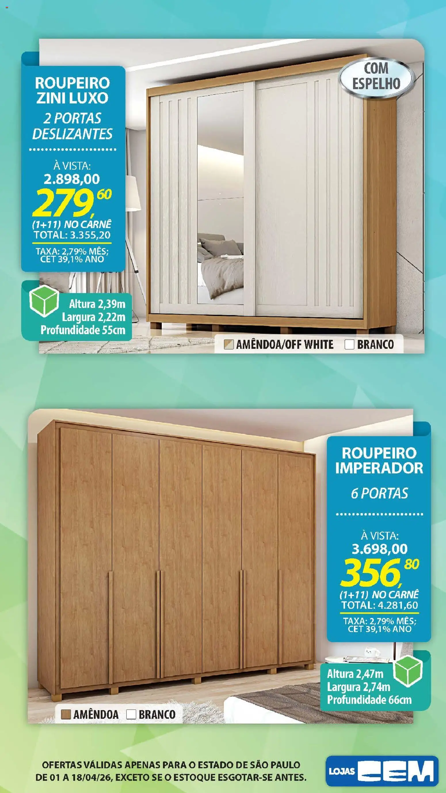 Lojas Cem Folheto - válido de 01.04.2026 | Página: 96