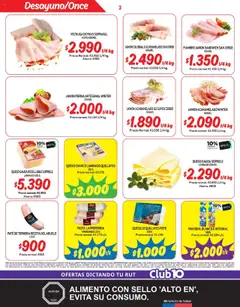 Mayorista 10 Ofertas │ válido desde el 18.06.2025 | Página: 3 | Productos: Queso, Pan, Pollo, Cerdo
