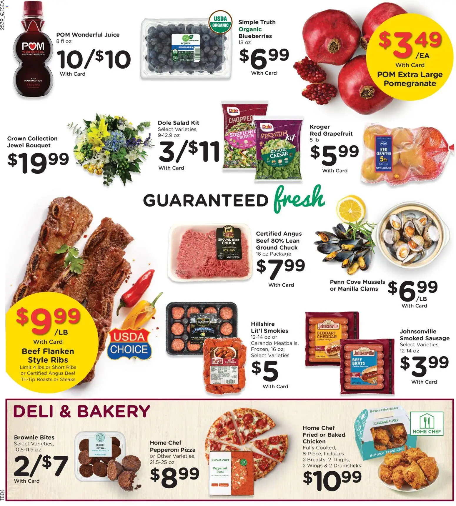 QFC Weekly Ad - valid from 29.10.2025 | Page: 10 | Products: Bakery, Beef, Grapefruit, Brownie Bites