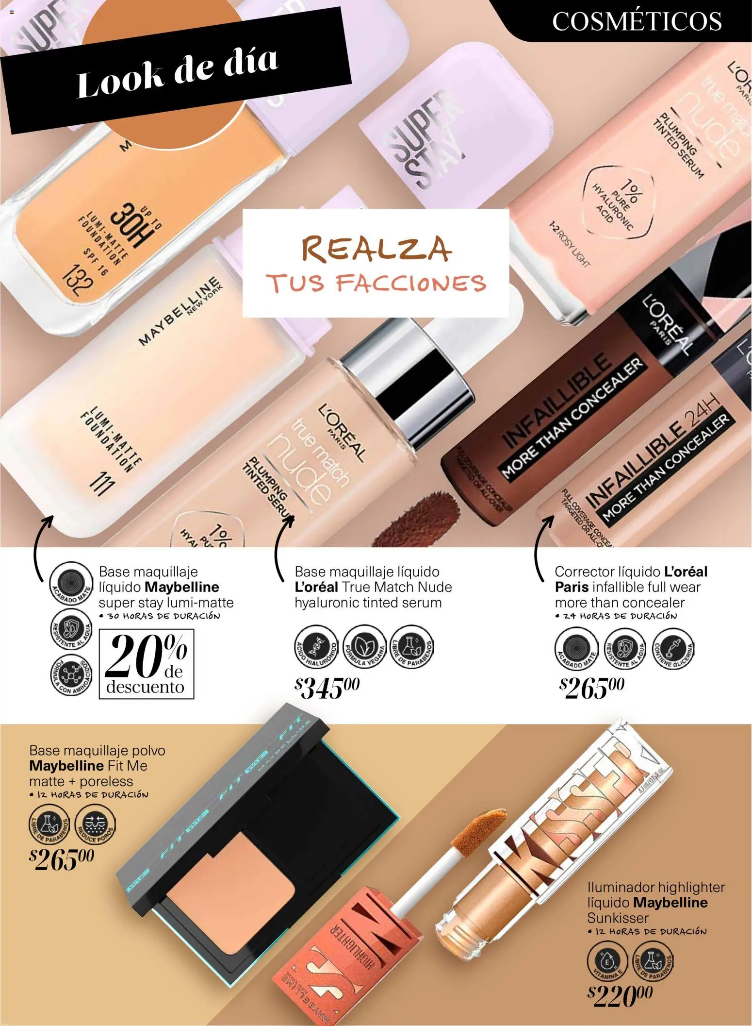 Nuevas ofertas de Soriana válidas en toda la República Mexicana desde el 30.10.2025. ¡Encuentra las mejores ofertas en Soriana - Descubre tu belleza Glowing Híper Nacional! | Página: 5 | Productos: Agua, Maquillaje, Corrector, Polvo