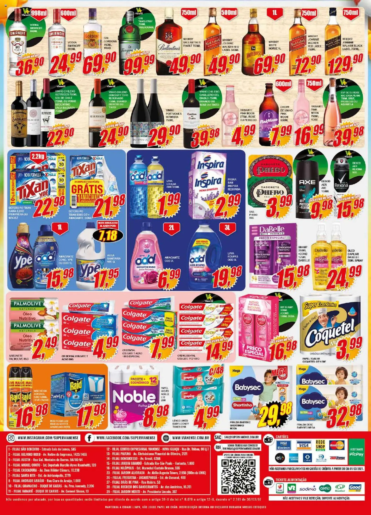 Vianense Folheto - válido de 23.01.2026 | Página: 4 | Produtos: Papel toalha, Pêssego, Whisky, Creme
