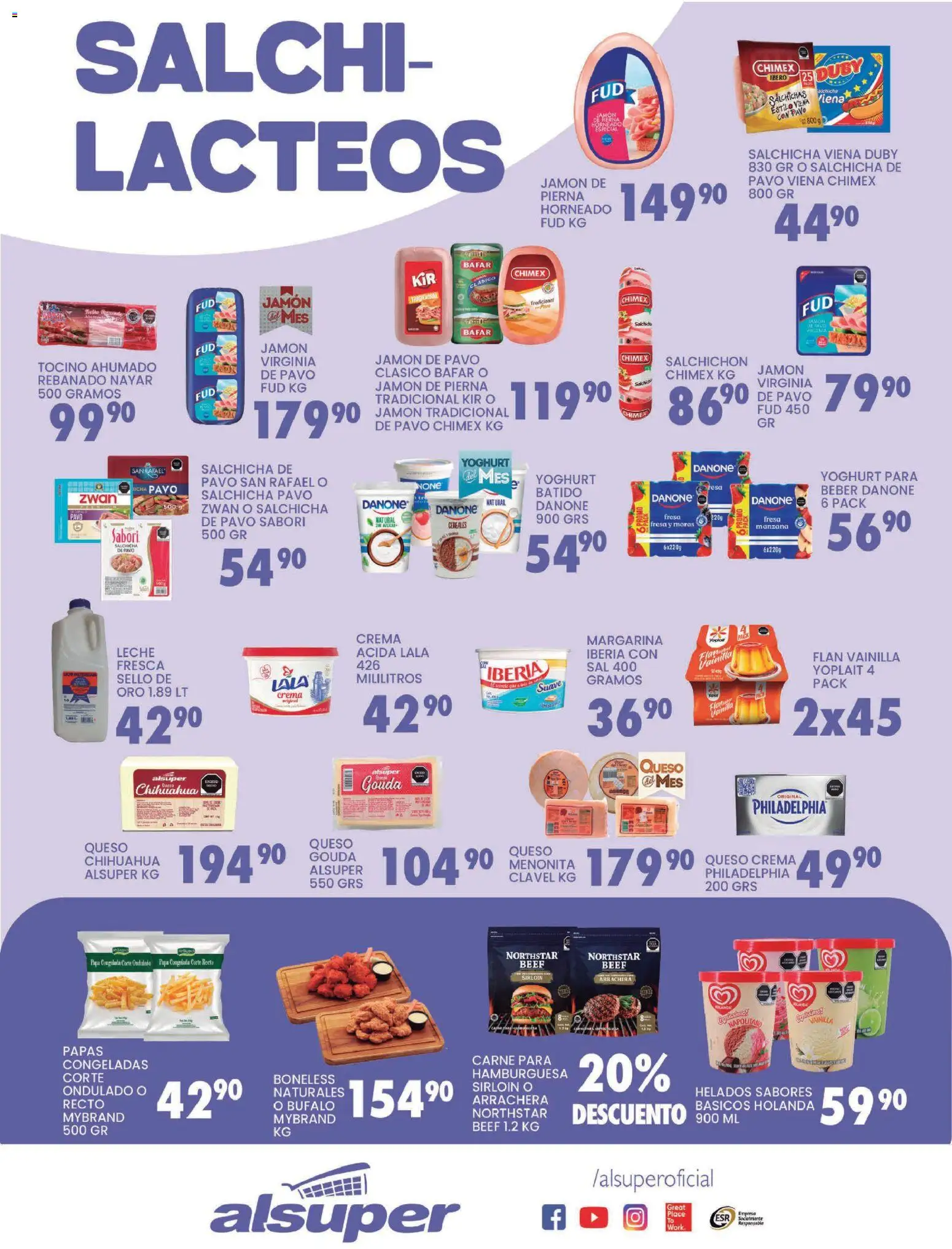 Nuevas ofertas de Alsuper válidas en toda la República Mexicana desde el 03.03.2026. ¡Encuentra las mejores ofertas en Alsuper folleto Chihuahua-Ciudad! | Página: 3 | Productos: Fresa, Sal, Manzana, Queso