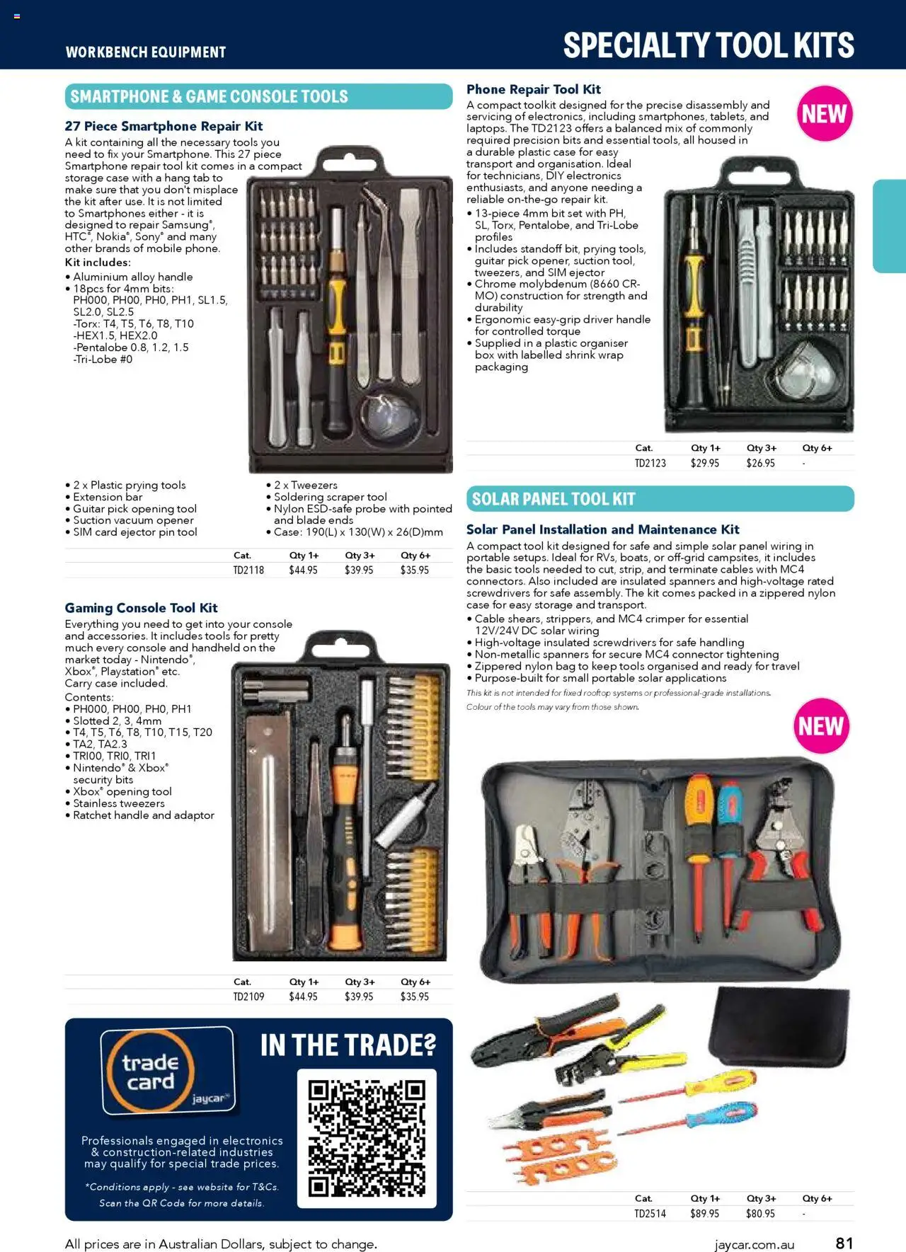 Jaycar catalogue - valid from 09.07.2025 | Page: 81 | Products: Kits, Adaptor, Connector, Bag