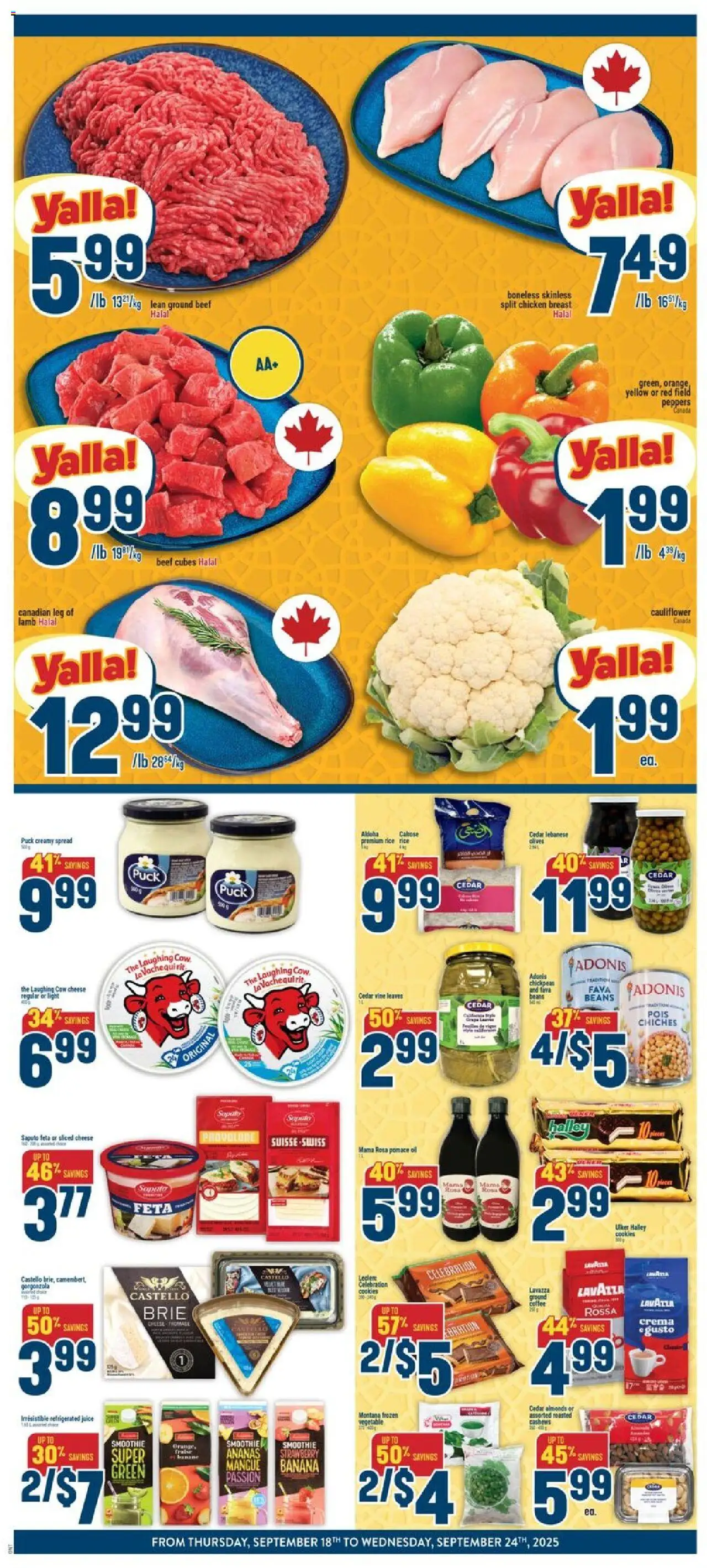 Adonis flyer valid from 18.09.2025 | Page: 2 | Products: Rice, Beef, Cookies, Chicken