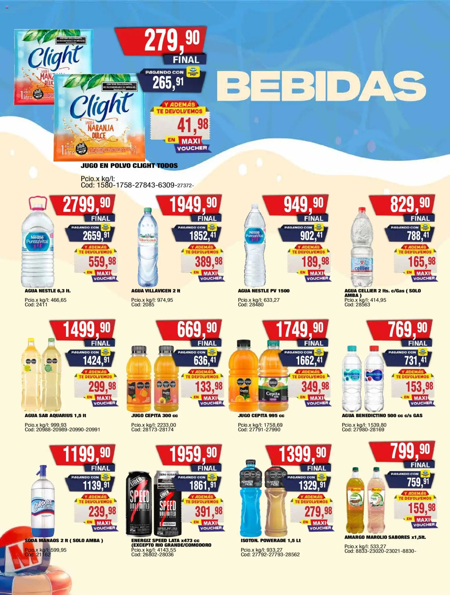Maxiconsumo ofertas │ válido desde el 05.01.2026 | Página: 18 | Productos: Soda, Agua, Jugo, Té