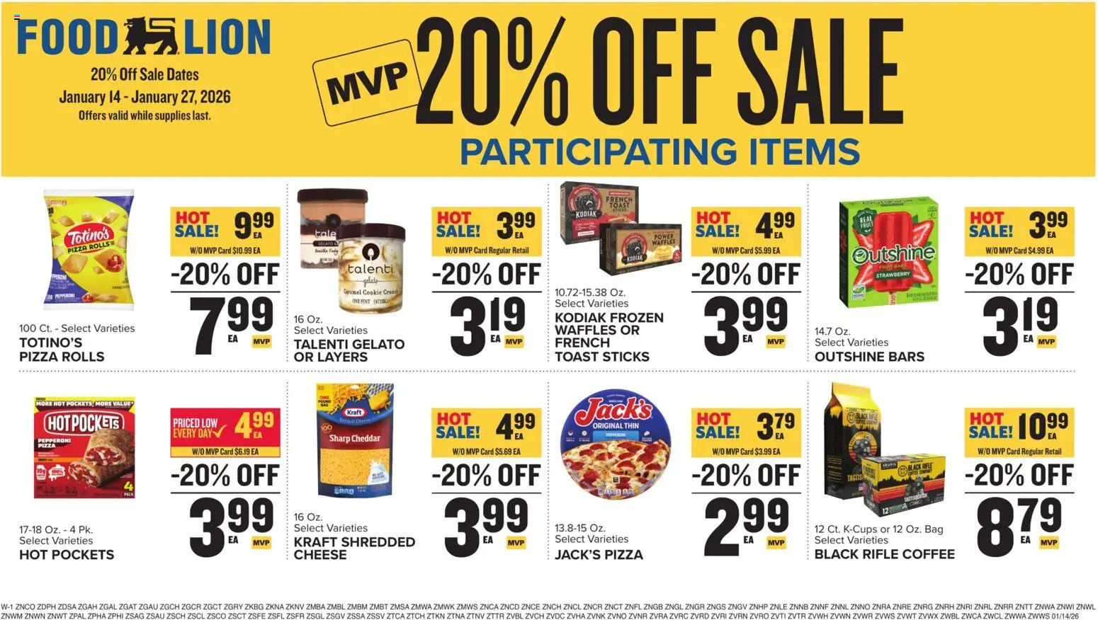 Food Lion Weekly Ad - valid from 14.01.2026 | Page: 14 | Products: Cheese, Pizza, Bag, Rifle