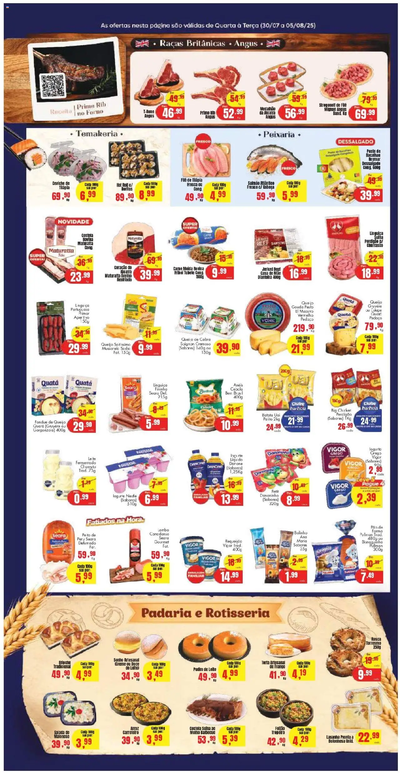 Barbosa Supermercados Folheto - válido de 30.07.2025 | Página: 2 | Produtos: Coco, Bacalhau, Gouda, Requeijão