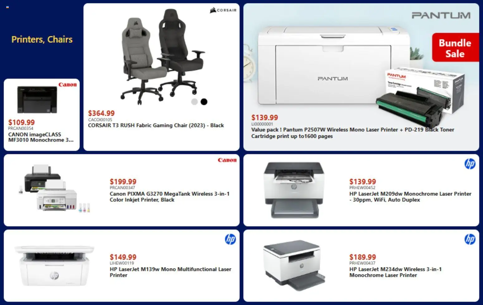Canada Computers flyer valid from 06.03.2026 | Page: 14 | Products: Printer, Toner, Chair