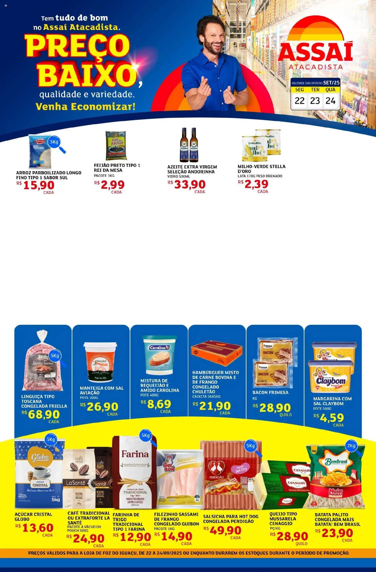 Assaí Atacadista Folheto - válido de 29.10.2025 | Página: 1 | Produtos: Ferro, Manteiga, Chuletão, Batata