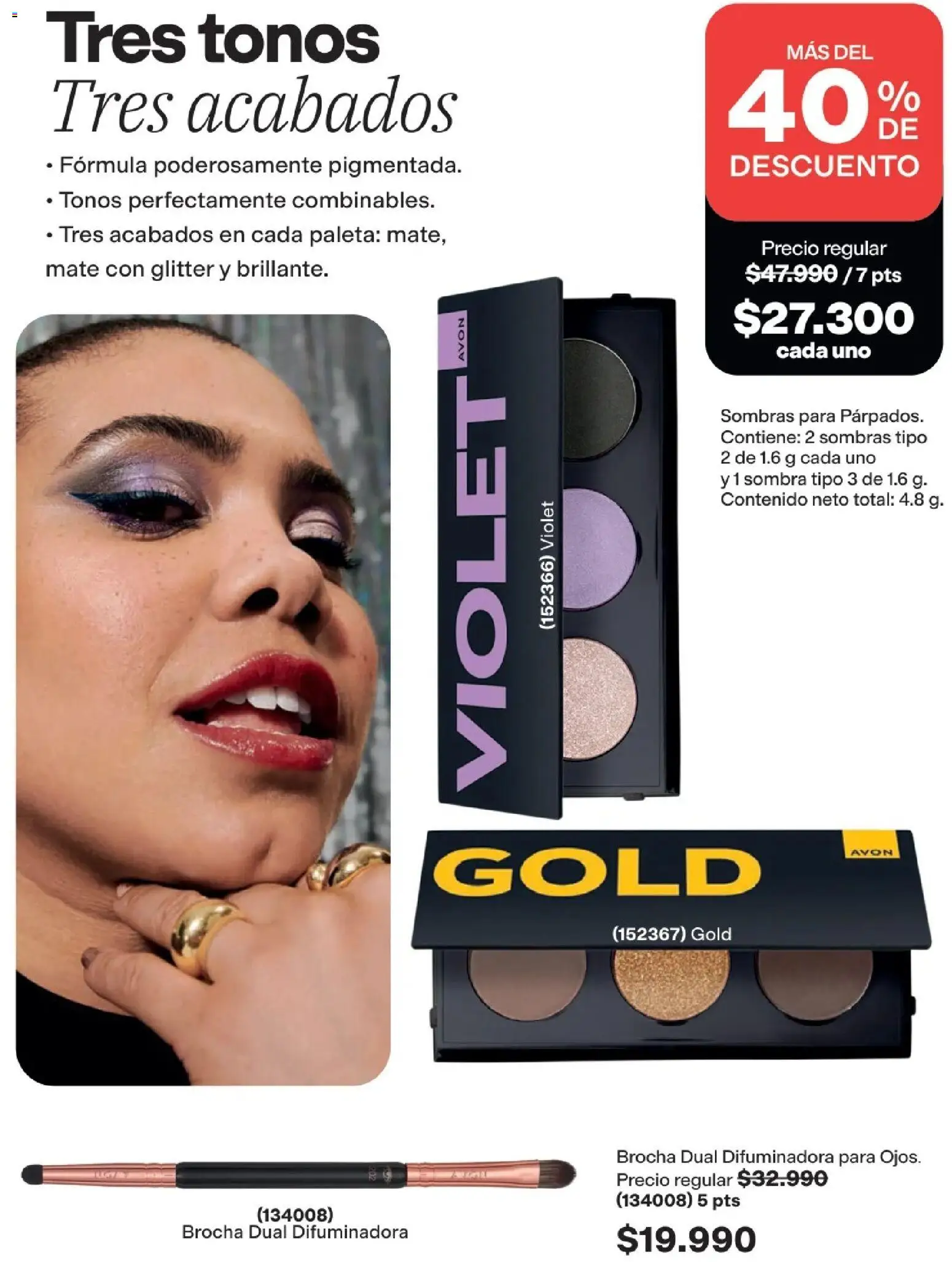 Avon revista - valida desde el 01.05.2026 | Página: 59 | Productos: Glitter, Brocha, Sombra