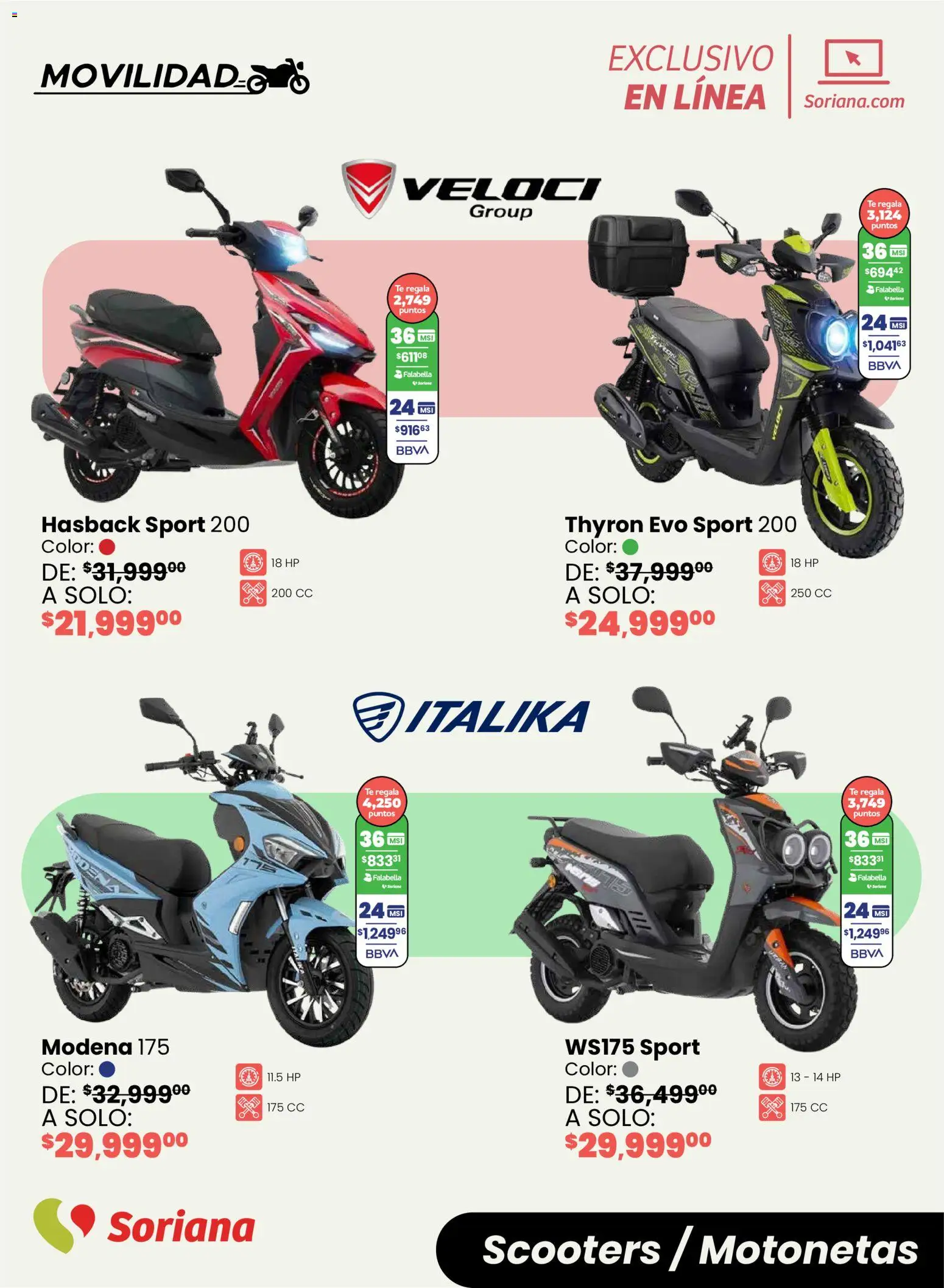 Nuevas ofertas de Soriana válidas en toda la República Mexicana desde el 16.02.2026. ¡Encuentra las mejores ofertas en Soriana - Motos y más Soriana Exclusivo en línea! | Página: 5 | Productos: Té