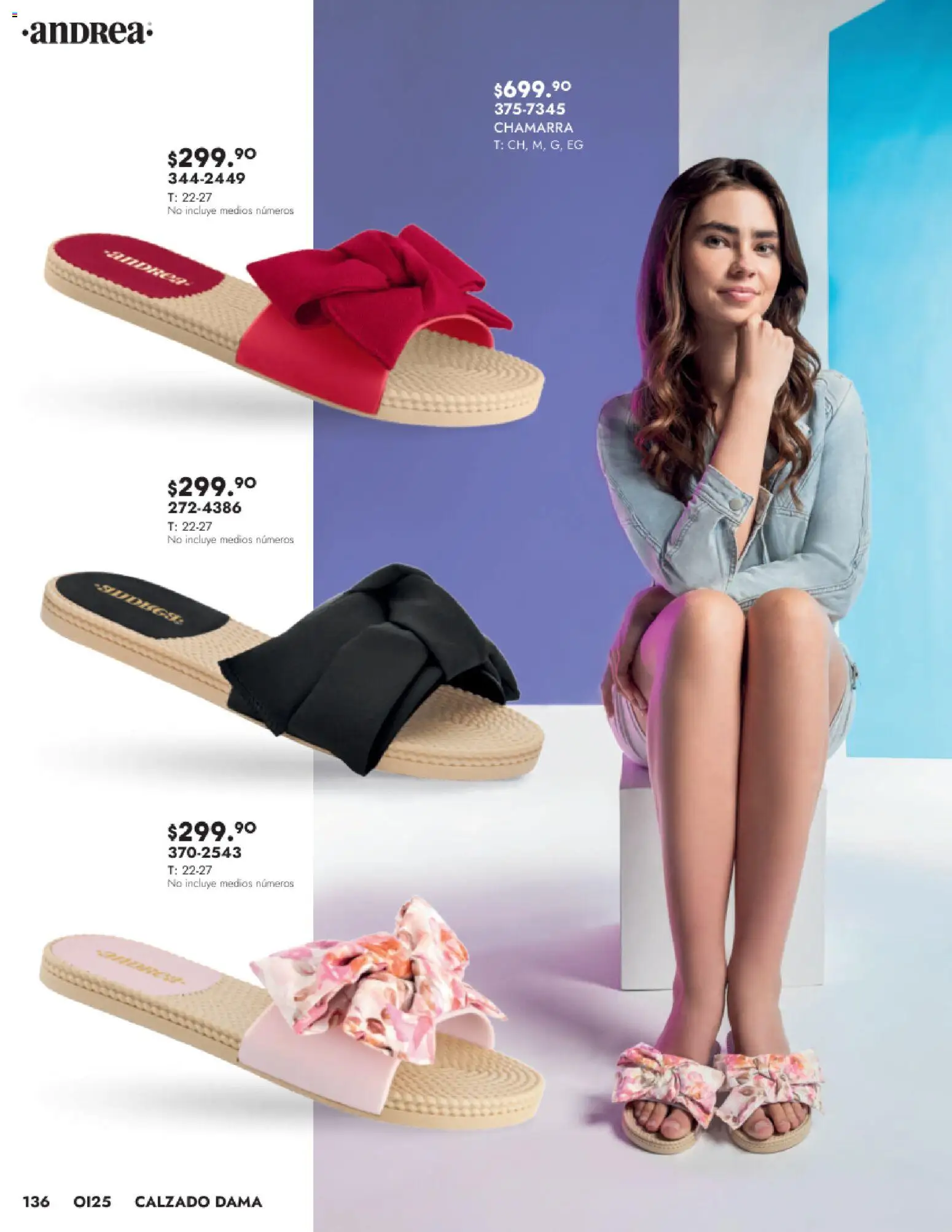 Nuevas ofertas de Andrea válidas en toda la República Mexicana desde el 24.08.2025. ¡Encuentra las mejores ofertas en Andrea - Catálogo Calzado Dama! | Página: 136 | Productos: Chamarra