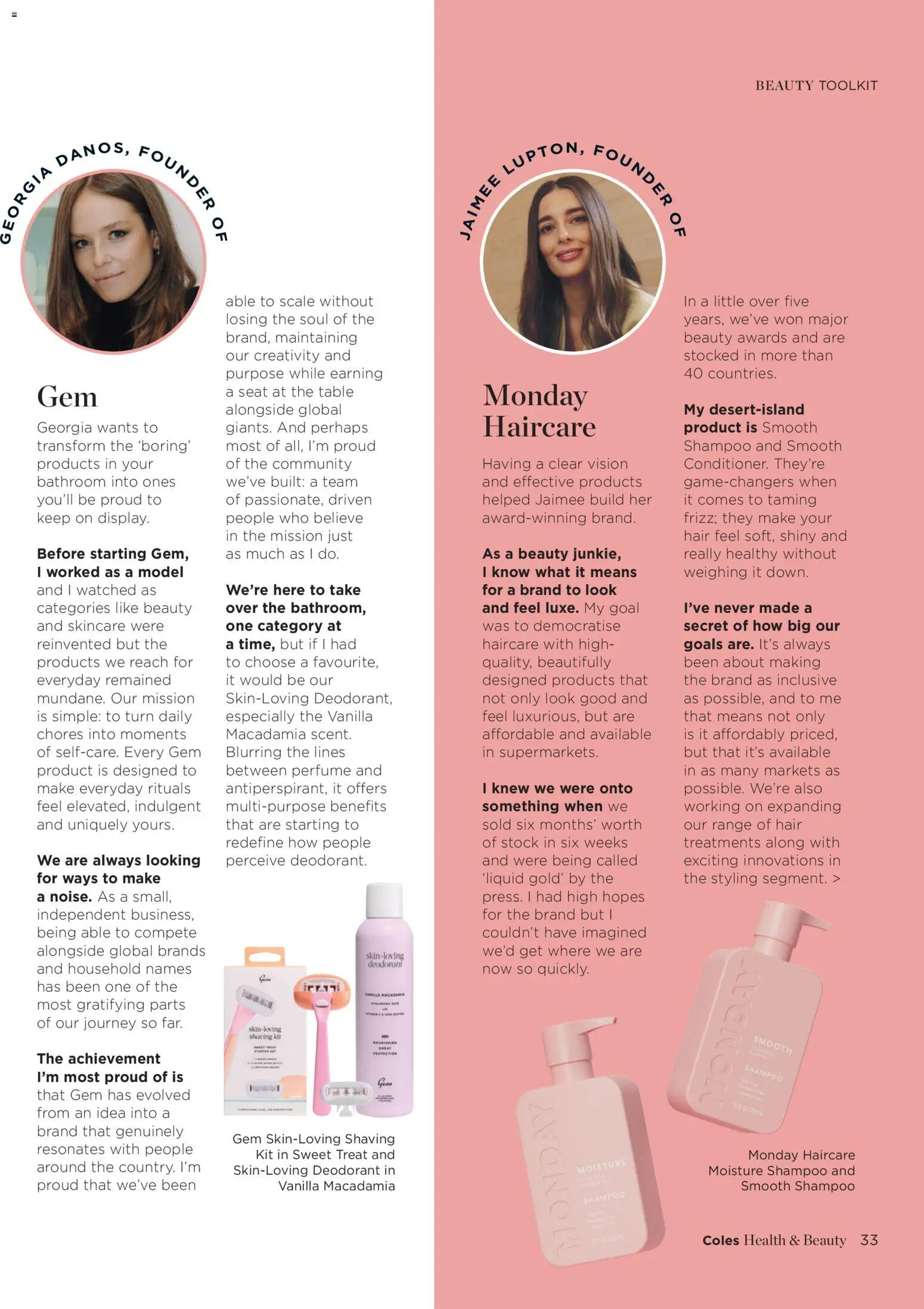 Coles catalogue - valid from 06.01.2026 | Page: 33 | Products: Perfume, Shampoo, Scale, Bathroom