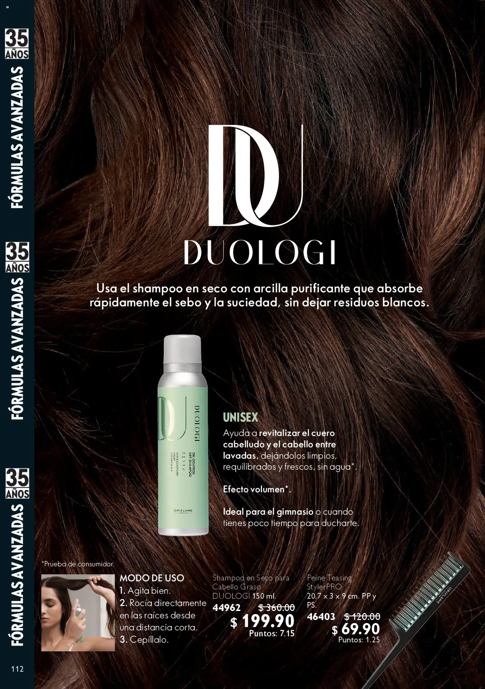 Nuevas ofertas de Oriflame válidas en toda la República Mexicana desde el 14.02.2026. ¡Encuentra las mejores ofertas en Oriflame campaña 3 2026! | Página: 112 | Productos: Agua, Peine