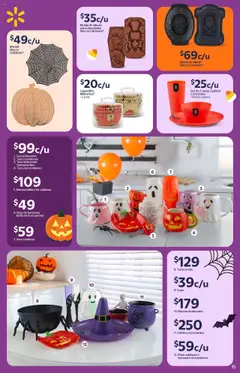 Vista previa de Walmart - Folleto Halloween, nuevo folleto de la tienda, válido en México a partir del 22.09.2025 | Página: 15 | Productos: Taza, Mantel, Sombrero, Molde