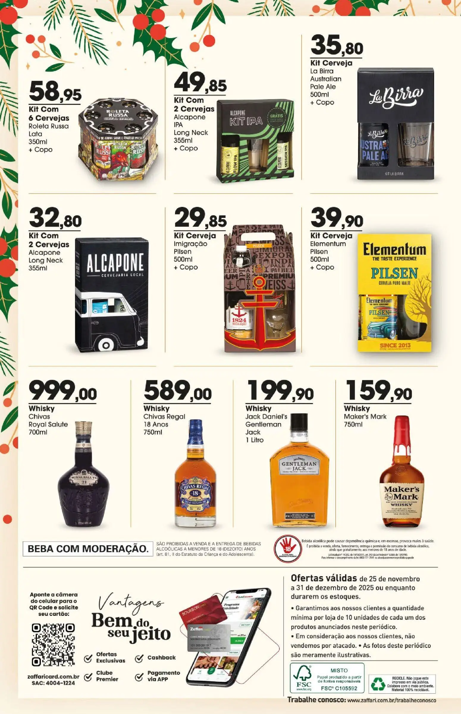 Zaffari Folheto - válido de 25.11.2025 | Página: 6 | Produtos: Celular, Whisky, Bourbon, Câmera