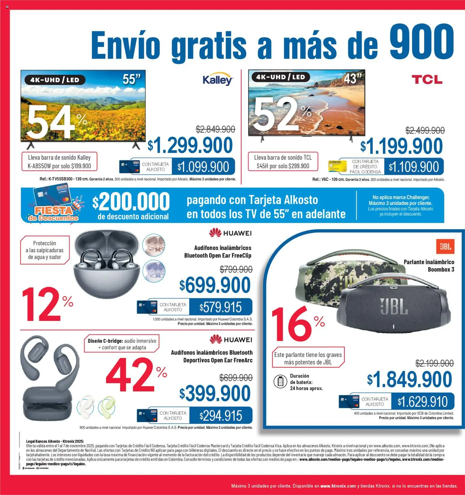 Ktronix revista - valida desde el 01.11.2025 | Página: 6 | Productos: Agua, Audífonos, Batería, Parlante