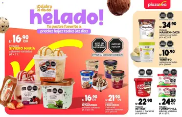 Vista previa de folleto Plaza Vea - AVISO DIA DEL HELADO de la Plaza Vea válido desde 10.04.2026