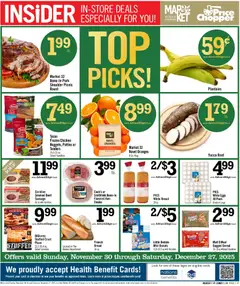 Preview of Price Chopper weekly ads valid from 29.11.2025
