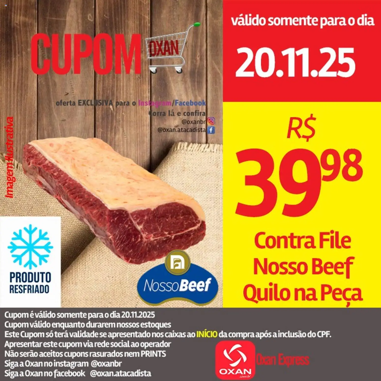 Oxan Atacadista Folheto - válido de 20.11.2025 | Página: 4 | Produtos: Contra filé